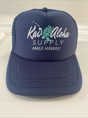 Navy Trucker Hat - Maui Hawaii